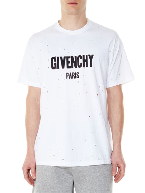 givenchy t shirt size chart|black and white givenchy shirt.